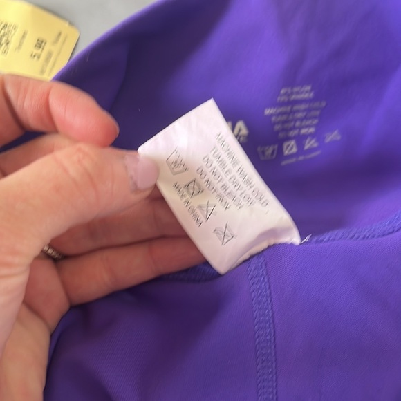 Zyia Ascend High Rise Capri Legging Purple Size 14 16 - Picture 11 of 14